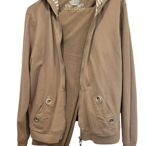 Oleg Cassini Sport Knit Casual Jacket Matching Pants By Renee Greenstein Ex. - Picture 12 of 15